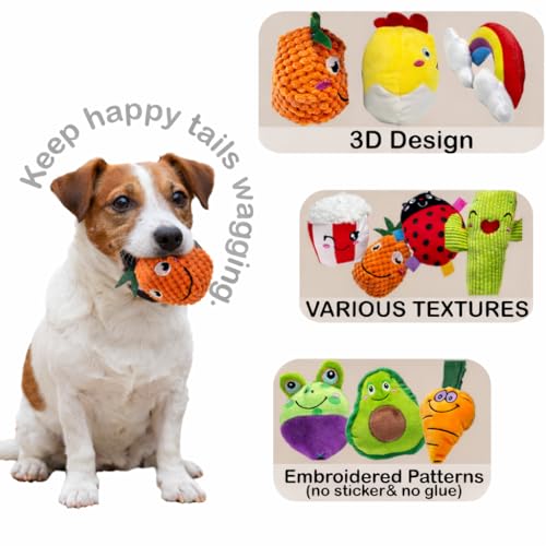 Jalousie 18 Pack Dog Squeaky Toys Cute Stuffed Pet Plush Puppy Chew for Small Medium Pets - Bulk - Image 3