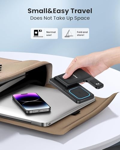 Image of 3 in 1 Wireless Charging Station for Apple Charging Station for Multiple Devices, for iPhone 15 14 Pro Max 13 12 11 Xs Xr X 8 Plus, for Apple Watch Charger Stand 8 7 6 5 4 3 2 Se, for Airpods 3 2 Pro