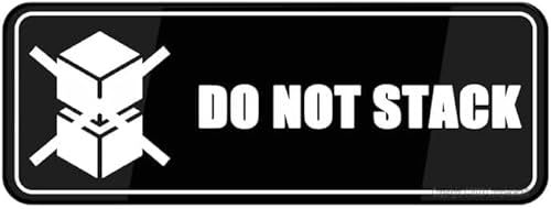 Acrylic Plastic Sign Do Not Stack No Stacking Sign Notice Business Office Self Adhesive Use For Office Business Easy To Apply 3x8 Inch