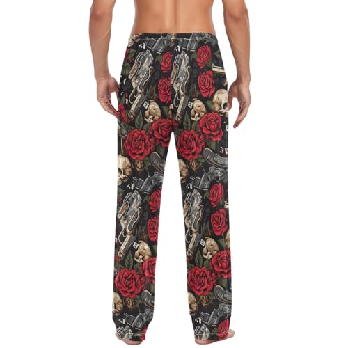Men's Pajama Pants with Pockets,Sleep Lounge Pant Men Pajama Bottoms4