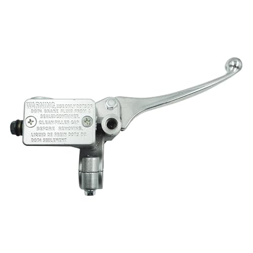Mlioju Silver Motorcycle Clutch Lever Motorcycle Brake Pump Front Master Cylinder Hydraulic Brake Lever Right For Dirt Pit Bike Atv Quad Moped Scooter Buggy Go Kart
