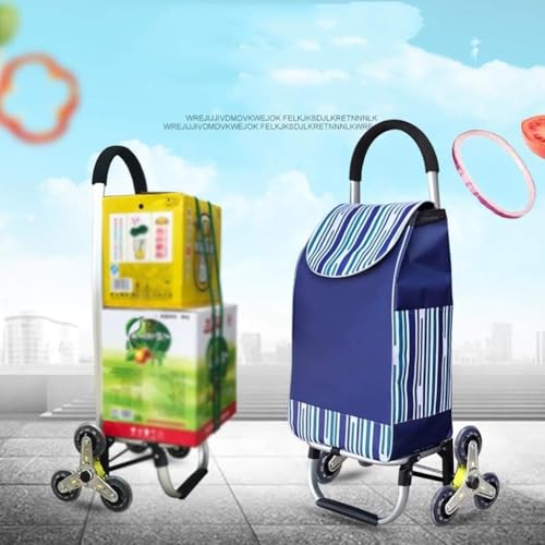 Carretilla pequeña plegable portátil para compras, carrito móvil ligero para el hogar miniatura 2
