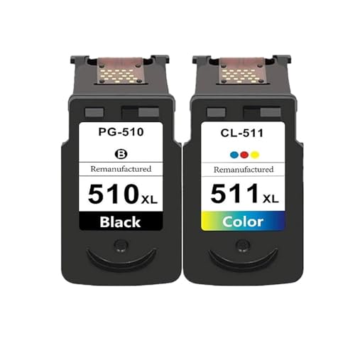 Cartouche d'encre PG-510 CL-511 compatible avec Canon Pixma MP250 MP280 IP2700