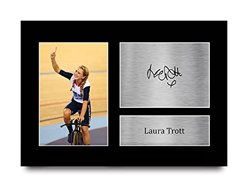 ✯ UN REGALO CHE Adoreranno - Diventa il Tour de Force con questa foto stampata firmata di uno dei ciclisti più famosi al mondo, Laura Trott. Il primo regalo per loro e una maglia gialla da regalo per te!