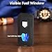 Torch Dual Flame Lighter - Fashion Design, Refillable Butane Lighter with Visible Fuel Tank, Windproof Adjustable Soft and Jet Flame for Men & Lady - Ice Black