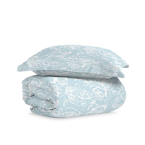 Pizuna Cotton Single Simply Floral Blue Print Duvet Cover 140x200
