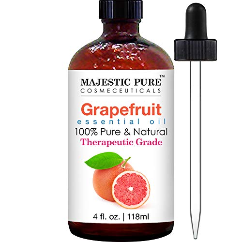 Grapefruit Essential Oil From Majestic Pure, Premium Quality Oil from Citrus Racemosa, Therapeutic Grade, 4 Fl Oz