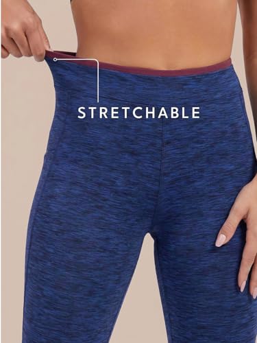 Image of INKURV Women Stretchable Activewear Capri for Gym, Yoga, Running, Zumba, Aerobics