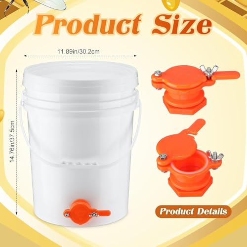 Récipient de transformation de miel 20L avec seau de transfert - 8