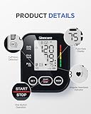 sinocare Blood Pressure Monitor, Two-User Model, One-Button Operation Upper Arm Blood Pressure Monitor, Irregular Heartbeat Detection, Large Cuff - Image 7