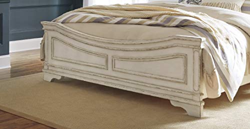 Ashley Furniture Realyn Cal King Panel Footboard, Chipped White Ashley Furniture Realyn Cal King Panel Footboard, Chipped White