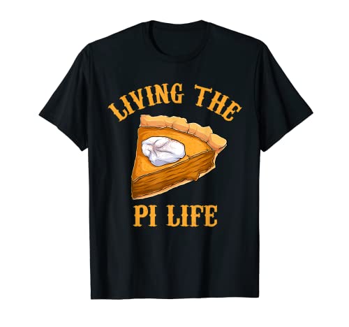 Living The Pi Life Shirts, Maglietta Pi Day, Funny Math Geeks Maglietta
