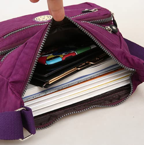 Image of Single shoulder Messenger Crossbody Bag Nylon Purse Satchel Travel Women Lady Fashion Top Handle