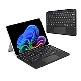 TECHGEAR Surface Pro 12 Keyboard (2025), Slim Bluetooth Type Cover with Trackpad, 7-Color Backlit, Magnetic Attach, UK QWERTY, Wireless Keyboard Case for Microsoft Surface Pro 12 12"