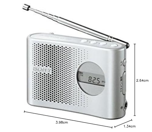 SONY FM/AM PLLシンセサイザーハンディーポータブルラジオ シルバー ICF-M55/S