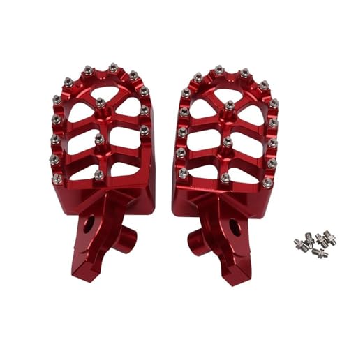 Para Suzuki Para RMZ250 Para RMZ450 Para RM-Z250 Para RM-Z450 Para RM-Z Para RMZ 250 450 Reposapiés Piezas De Pedal Estriberas Moto(Rojo)