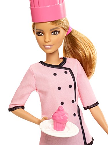Barbie Careers Cupcake Chef Mu eca con Cupcake Rosa 2 Barbie Careers Cupcake Chef Mu eca con Cupcake Rosa