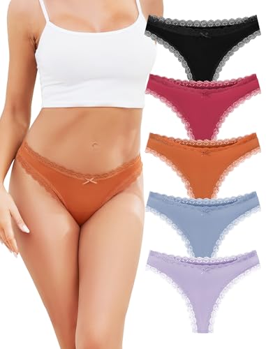 Voenxe Majtki Damskie Stringi Damska Bezszwowe,Seamless Underwear Wielopak
