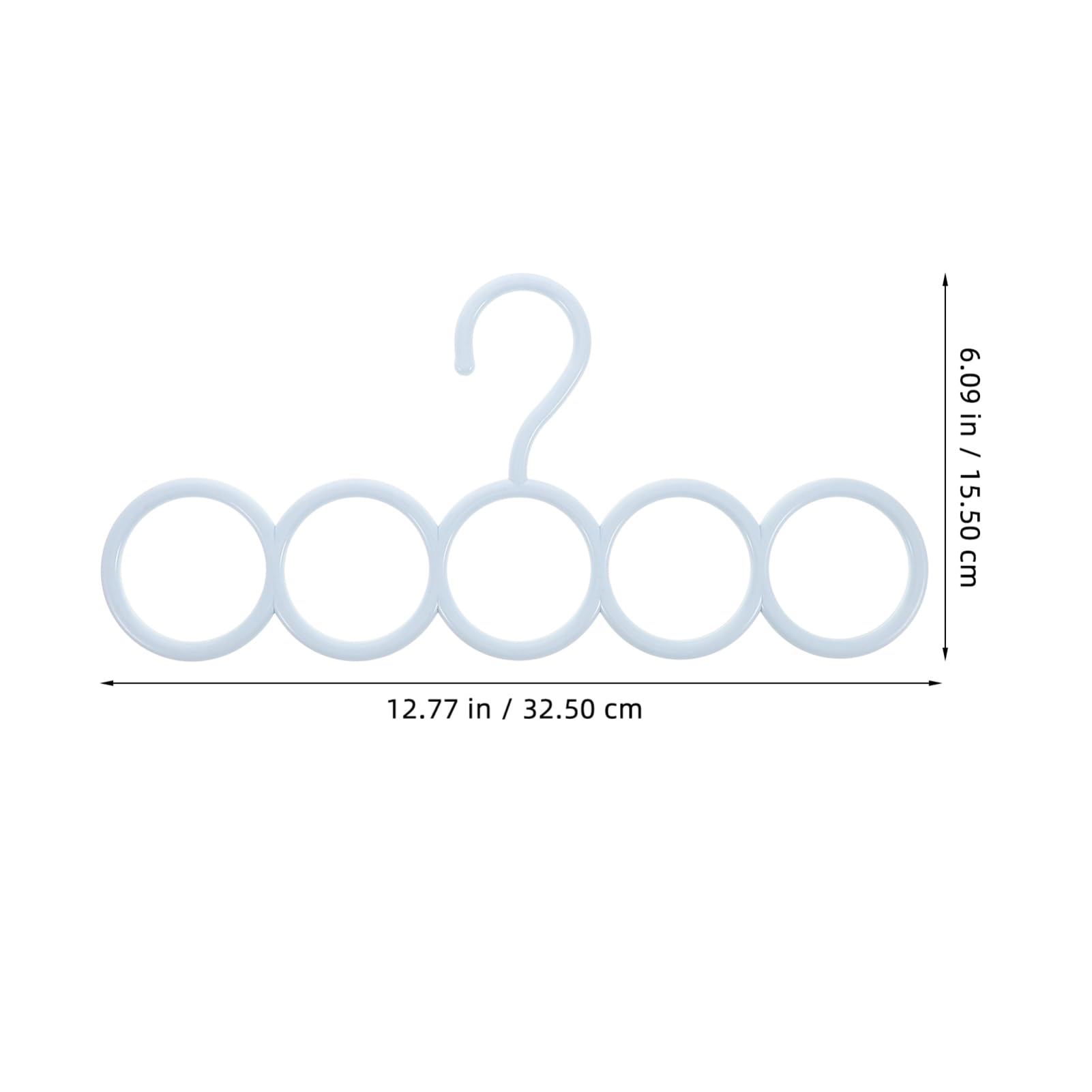 MUCKLILY 8 Pcs Scarf Hanger Organizer Space Saving Belt and Tie Hook for Closet Storage for Scarves Shawls Belts and Leggings Stylish and Versatile Accessory Holder