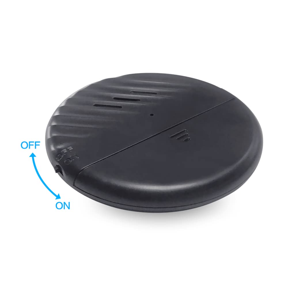 Sensor de Alarma vibratorio de Puerta Negro 10 Paquetes 125dB Detector antirrobo de Rotura de Vidrio Delgado Fuerte con sensibilidad Ajustable para Seguridad en el hogar