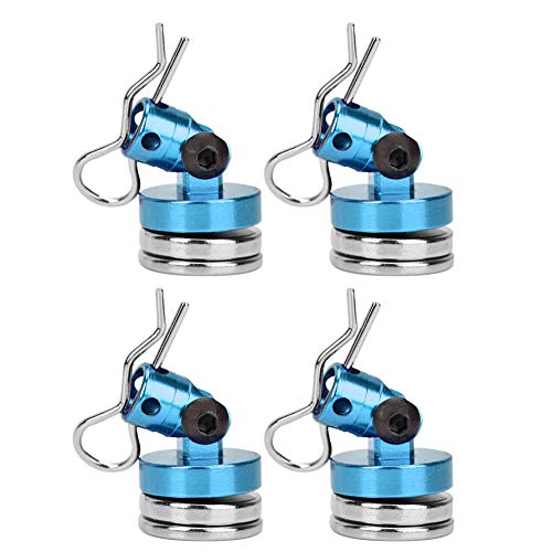 RC Magnetic 4 STÜCKE Invisible Shell Column für SCX10 4WD HSP 1/10 RC Car mit Slotting(Blau)
