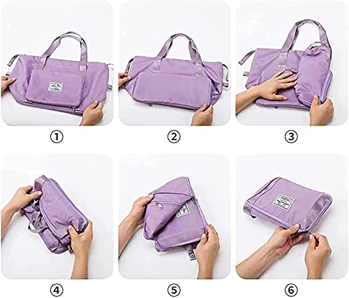 GDSAFS Bolsa de viagem dobrável de grande capacidade, bolsa esportiva dobrável para viagem, portátil