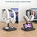 KDD Dual Headphone Stand for Desk - Rotatable Headset Hanger with Phone Holder - Removable Non-Slip Base for Gamers Desktop Accessories