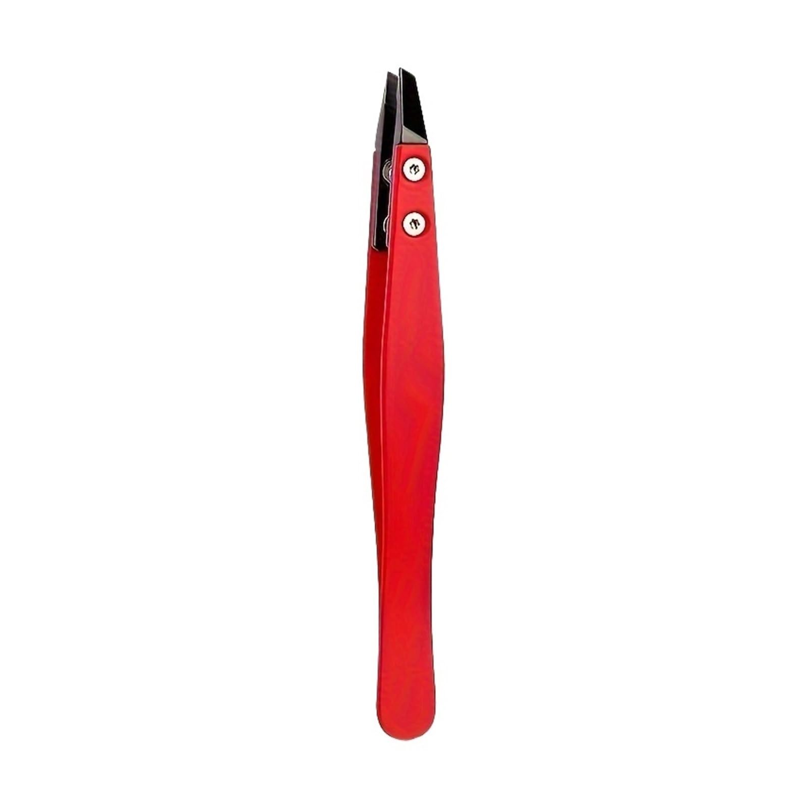 Zgxnyi Red Eyebrow Tweezers Precision Ceramic Tip Eyebrow Tweezersideal For Ingrown & Facial Hair Removal, Stainless Steel(Red)