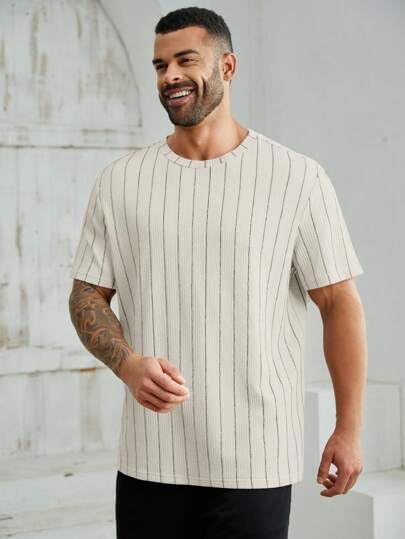 Image of FN3 Waffle Stripe Regular Fit Tshirt for Men ||Tshirt for Men