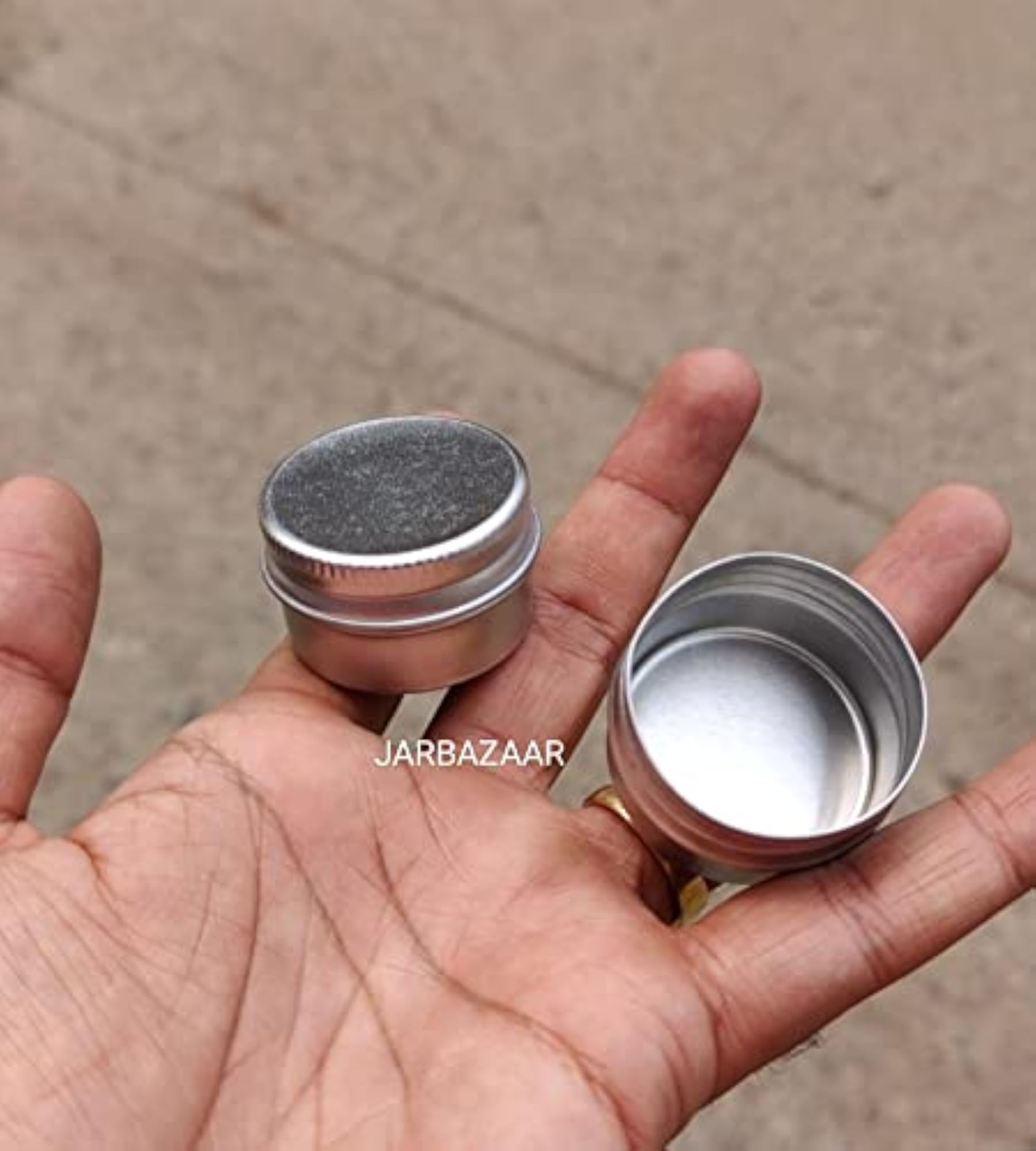 Trial Pack of 6 Aluminium Tin Containers, 15 GM