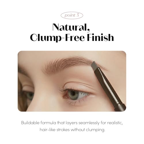 Image of ETUDE Drawing Eye Brow Pro (Light Brown) Eyebrow Pencil for women, Microblading, Long Lasting, Soft Textured Natural Daily Look, Korean Makeup, Beauty (0.008 Ounce)