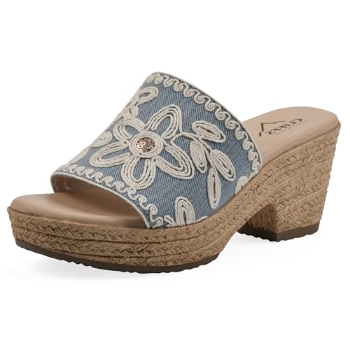CLIFFS BY WHITE MOUNTAIN Women's Biancia Platform Slide Sandal
