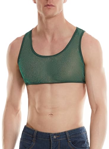 Débardeur transparent homme FEOYA vert anti coup de chaud S