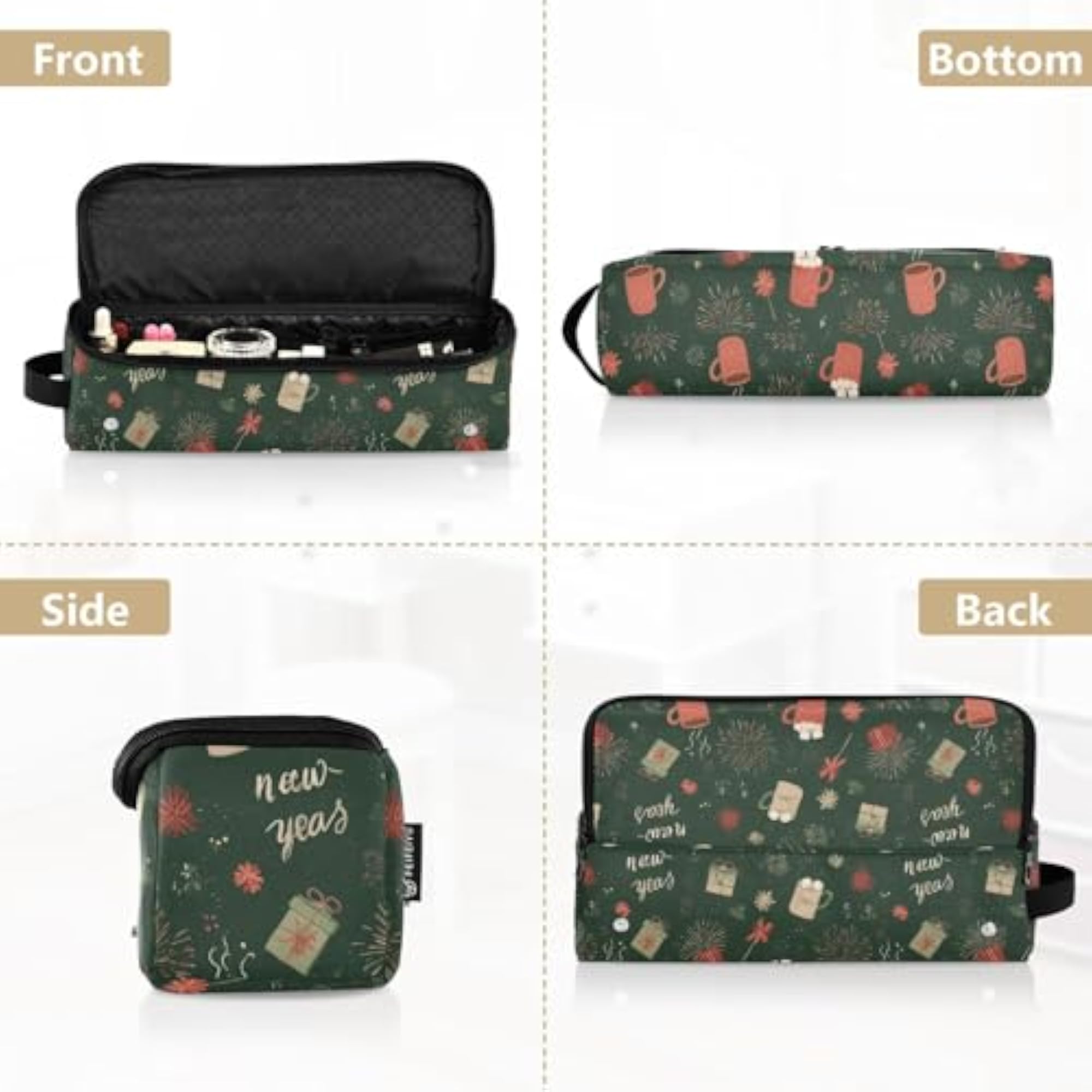 New Year Cocoa Green Hair Tools Travel Bag for Hot Tools
