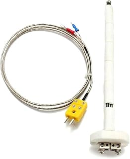 sara-u 1M K-Type Thermocouple Control Ceramic Kiln Probe Temperature Sensor Probe Digital Temperature Controller Thermostat Relay Output K Type Thermocouple Sensor Thermocouple Control Probe