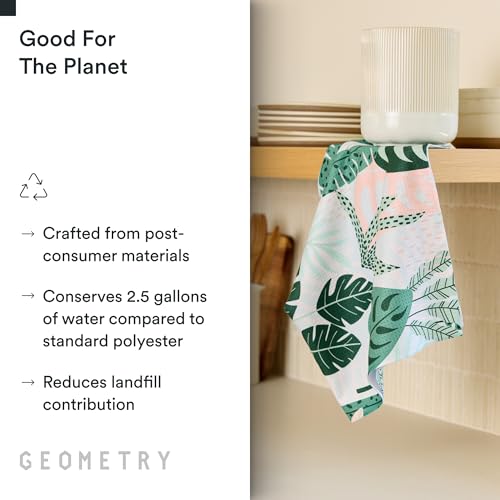 GEOMETRY Kitchen Tea Towels - Quick Dry Microfiber Dish Towels for Kitchen Diedre, 18" x 30" 1 Pack - image 3