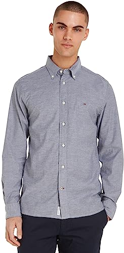 Tommy Hilfiger CORE 1985 FLEX OXFORD RF SHIRT Freizeithemden Herren, Blau (Desert Sky), L