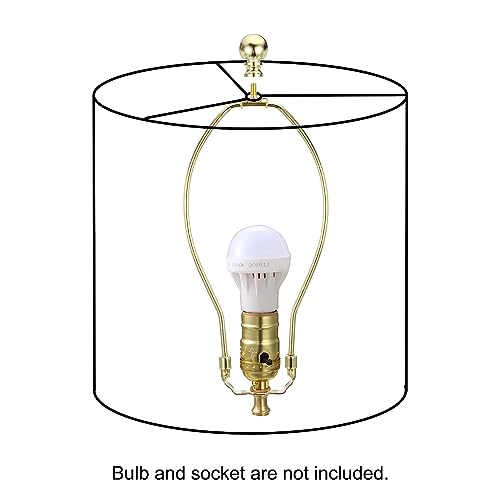 PATIKIL 7 Inch Lamp Harp Kit with Finial, 1 Set Gold Bracket Holder by PATIKIL - Used condition - Image 6