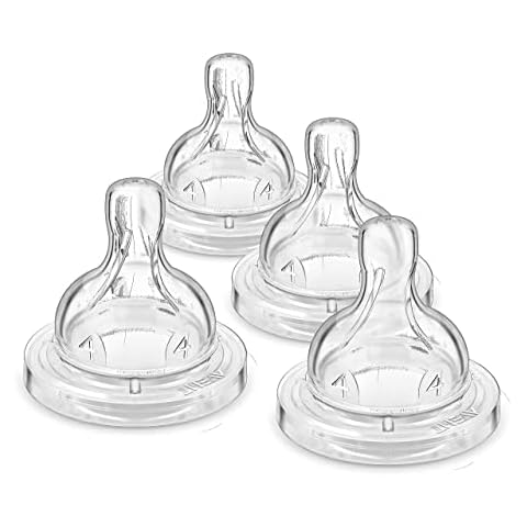Philips Avent Anti-Colic Baby Bottle Flow 4 Nipple, 4pk Cover