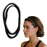 Righe e Pois Fasce Per Capelli Elastiche Nere in Filanca Di Cotone Sottile Made in Italy E...