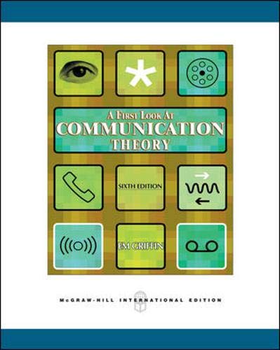 A First Look at Communication Theory: Griffin: 9780071244473: Amazon ...