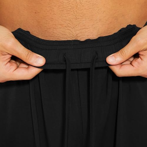 Mens Short Pajamas Set with Pockets,Green,Large3