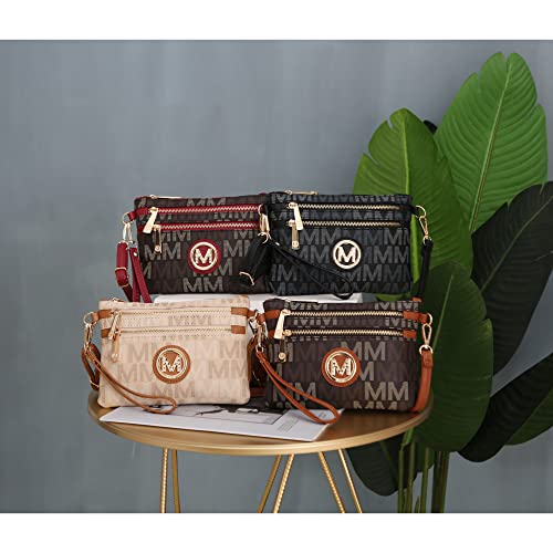 Image of MKF Collection Crossbody Bag for Women, American Flag Shoulder Bag, Vegan Leather Wristlet Bag Handbag Purse by Mia K