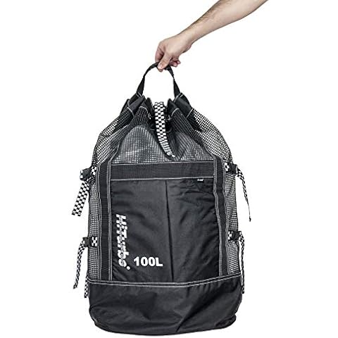 Hiturbo Backpack for Scuba Diving and Snorkeling Gear & Equipment 100L Large Capacity Diving Equipment Mesh Bag Cover