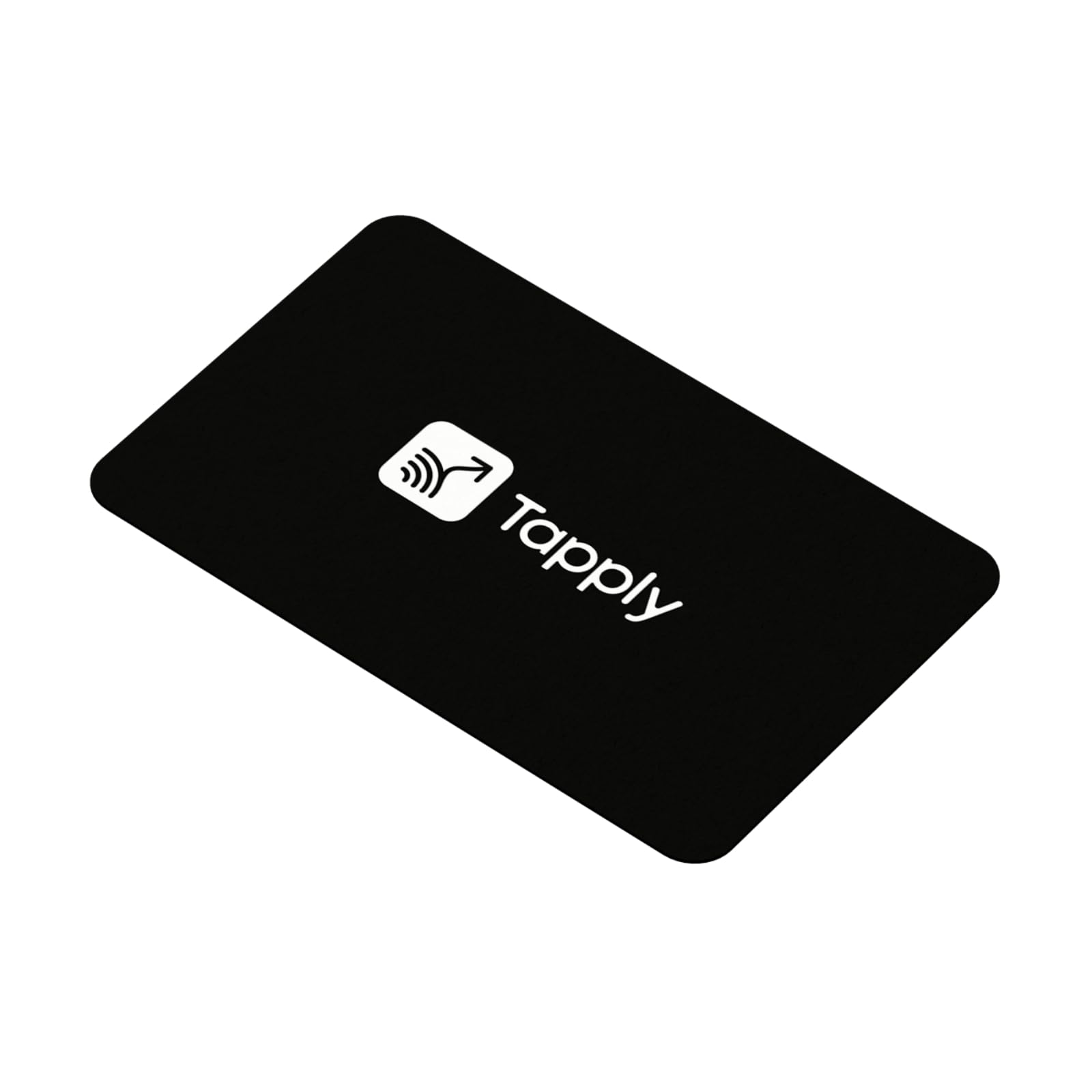 Biglietto da Visita Digitale NFC QR Code Compatibile Android iOS Profilo Aggiornabile Online Nero