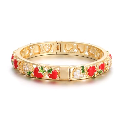 Ethlyn Gifts for girls Gold Plated Colorful Openable Kids Baby Girls Bangles Bracelets Birthday Christmas Gifts for 2years 4 years 5 years old girls