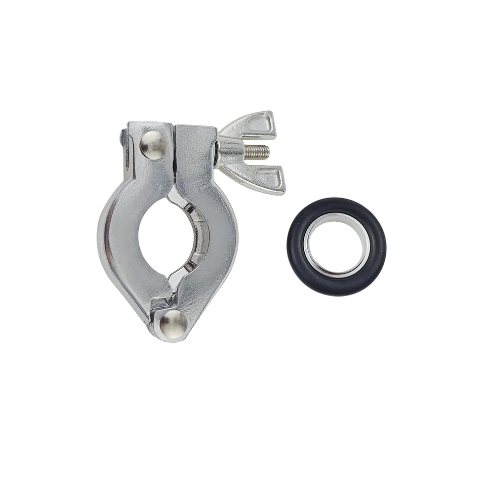 KF10 KF16 KF25 KF40 KF50 Aluminium Alloy KF Vacuum Clamp Bracket Rubber O-Ring Ring(Only Clamp,KF50)