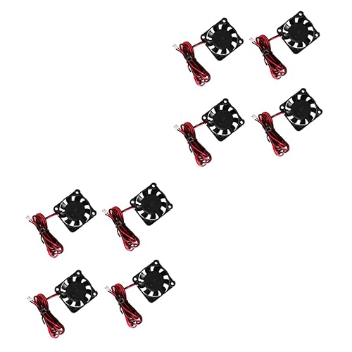 SOLUSTRE 8pcs Dc Radiator Electric Industrial Blower Fan Cooling Fan for Printer Accessory Black for Low Power Applicati