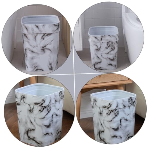 Caneca de Basura Plástica Blanca, Forma Cilíndrica miniatura 5