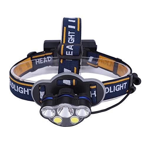 Preisvergleich Produktbild FTVOGUE Stirnlampe mit 5 LEDs, wiederaufladbar, über USB